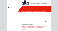 Desktop Screenshot of elke-technik.de