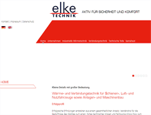 Tablet Screenshot of elke-technik.de